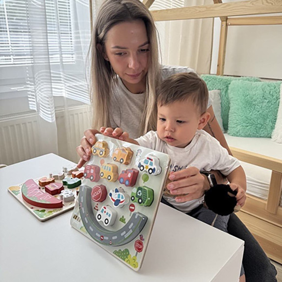 Balanční puzzle City 2 v 1 2Kids Toys