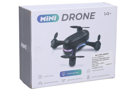 Dron skládací do ovladače s WIFI kamerou 720p RC na dálkové ovládání