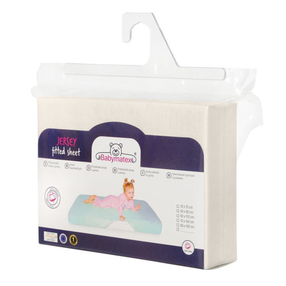Prostěradlo jersey s gumou 70 x 140 cm BabyMatex