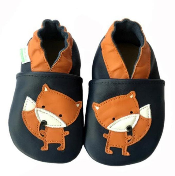 Kožené capáčky Barefoot Vel. M (6-12 měs.) Hopi Hop