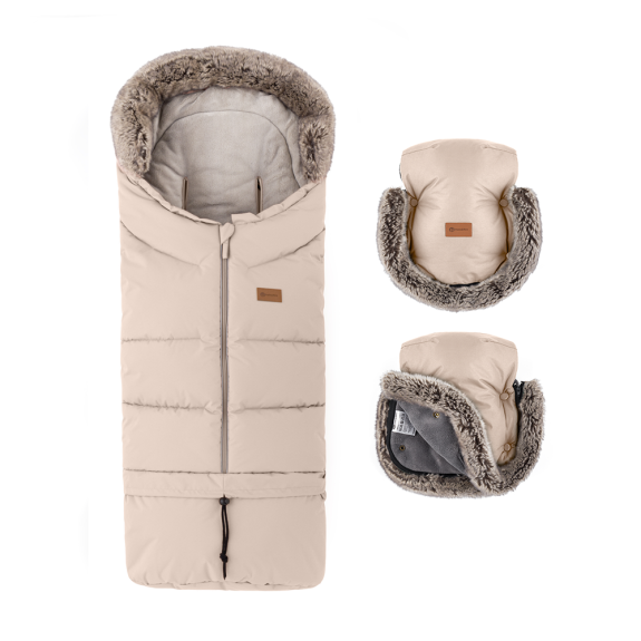 Set zimní fusak Arctic 4 v 1 + rukavice na kočárek Furry Petite & Mars