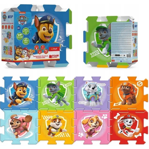 Pěnové puzzle Paw Patrol 32 x 32 x 1,5 cm Trefl