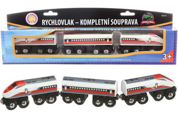 Vláčky Max - Rychlovlak kompletní souprava