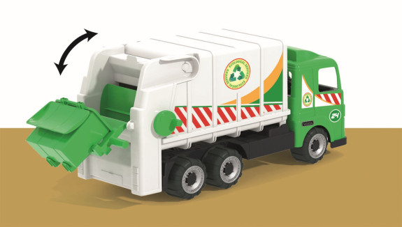 Popelářský vůz s pogumovanými koly - délka 50 cm Androni Heavy Trucks
