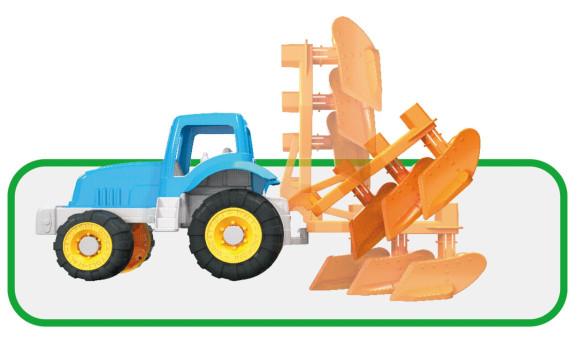 Traktor s funkčním pluhem Millennium 43 cm Androni