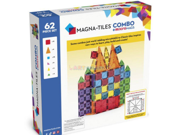 Magnetická stavebnice Combo 62 dílů