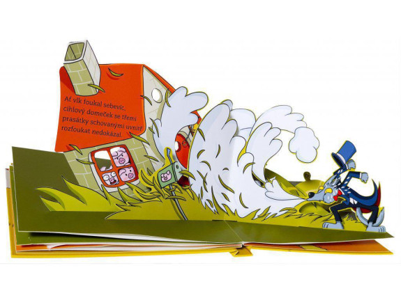 Tři malá prasátka - MINI POP-UP Meritxell Martí, ilustrace Xavier Salomó