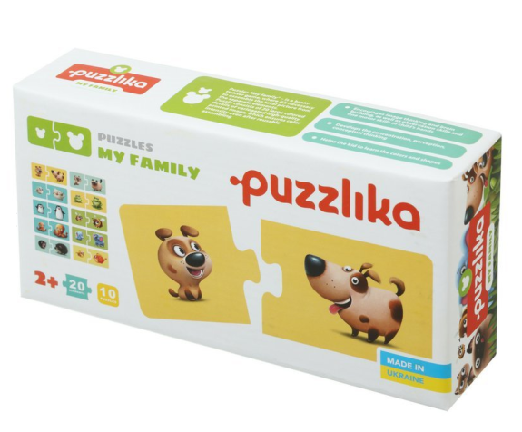 Naučné puzzle 20 dílků Puzzlika - Moje rodina