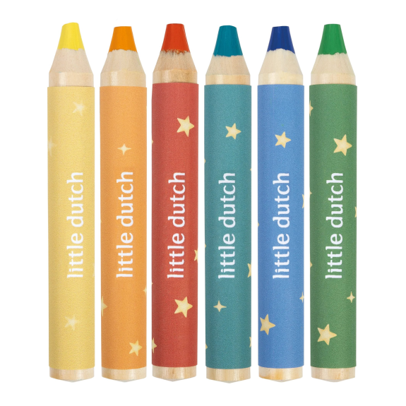 Pastelky 6 ks Jim Little Dutch