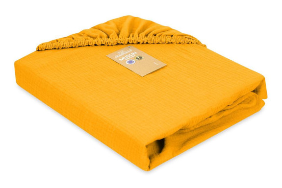 Mušelínové prostěradlo s gumou 60 x 120 cm BabyMatex
