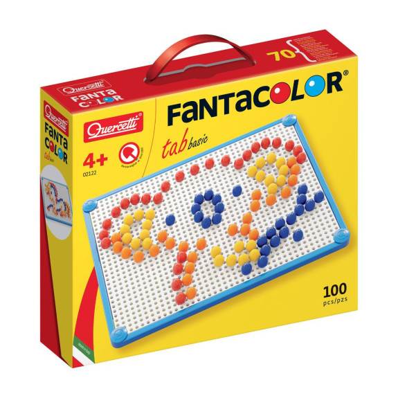 Mozaika Fantacolor Tab Basic mix 10 mm – 100 ks Quercetti