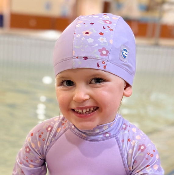 Plavecká čepice pro miminka a děti Splash About Lilac Spring