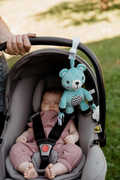 Chrastítko plyš 30 cm závěs na postýlku/kočárek 0 m+ babyted