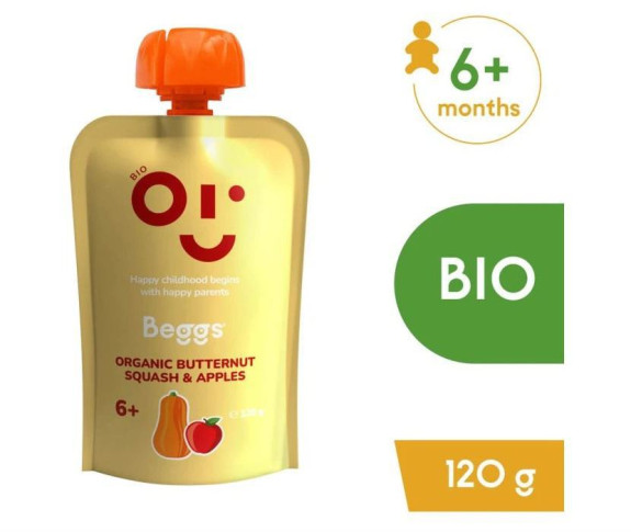 Beggs BIO Máslová dýně a jablka (120 g)