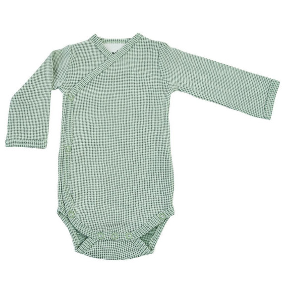 Hydrofilní zavinovací body s dlouhým rukávem Romper Ciumbelle Peppermint Lodger
