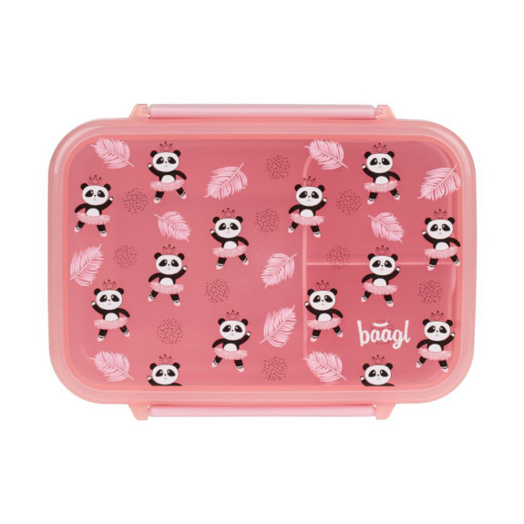 Box na svačinu s přihrádkami Panda Baagl