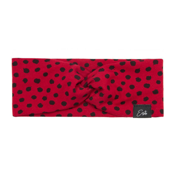 Dívčí čelenka do vlasů Black Spot ruby red Esito červená
