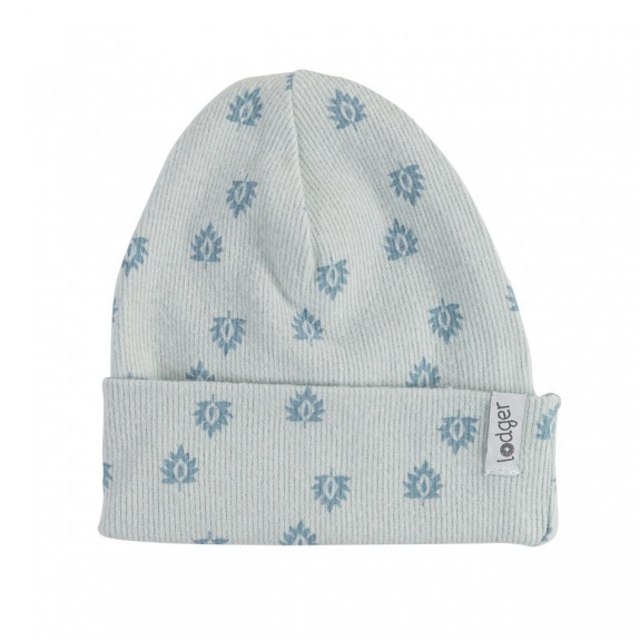 Čepička Beanie Print Rib LODGER - Ice Flow