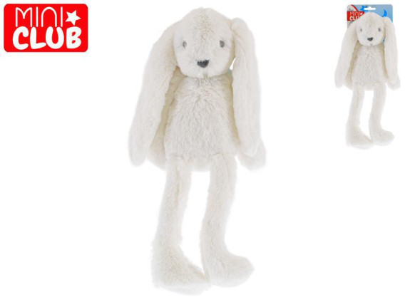 Mini Club zajíček plyšový bílý 30 cm dlouhé nohy