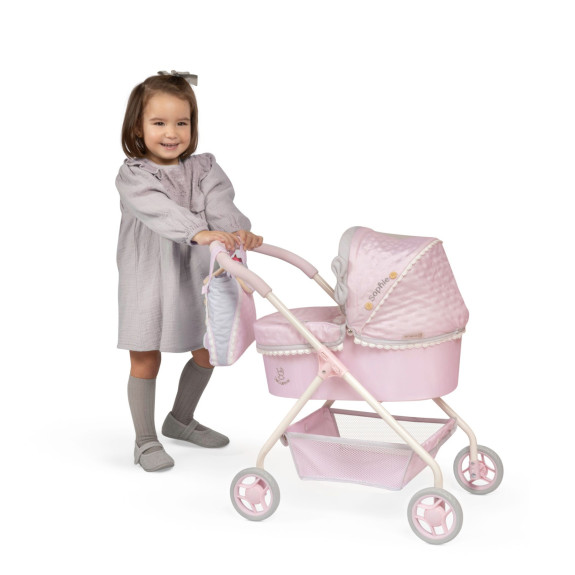 Můj první kočárek pro panenky s taškou Sophie 56 cm DeCuevas