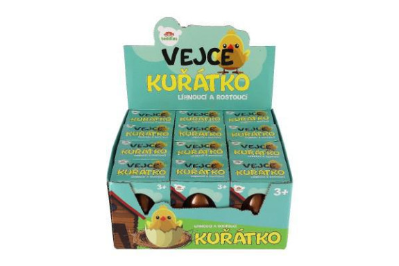 Vejce líhnoucí a rostoucí kuřátko