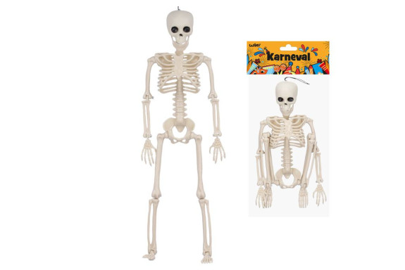 Dekorace Halloween kostlivec 45 cm na zavěšení