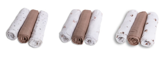 Bambusové pleny 70 x 70 cm 3 ks Babymatex