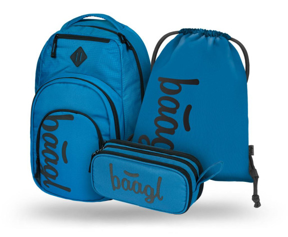 Set 3 Coolmate Ocean Blue: batoh, penál, sáček Baagl