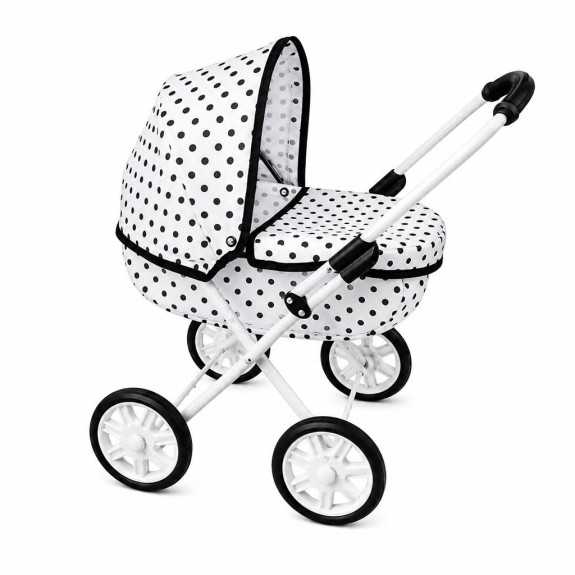 Dětský kočárek pro panenky New Baby Anička dots