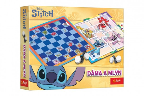 Dáma a Mlýn Lilo & Stitch společenská hra Trefl