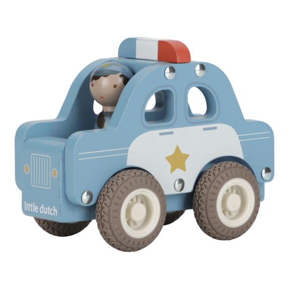 Policejní auto dřevěné Little Dutch