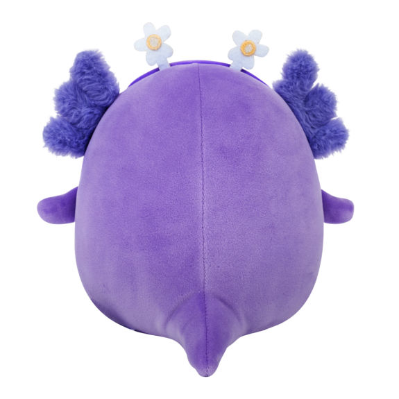 Squishmallows Fialový axolotl s čelenkou Monica