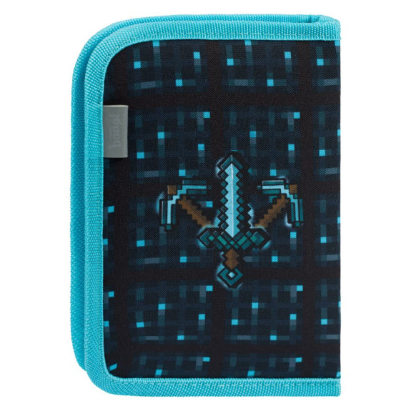 Školní penál jednopatrový Minecraft Blue Axe Baagl
