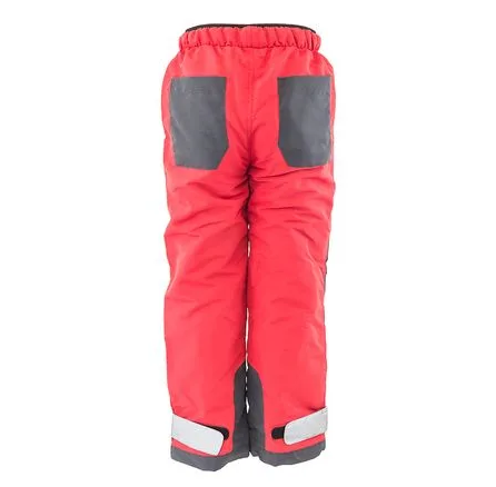 Kalhoty sportovní outdoorové, podšité fleezovou podšívkou červená Pidilidi