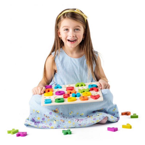 Puzzle ABC- písmena na desce