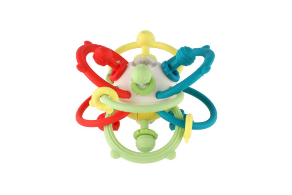 Koulíček chrastítko silikon/plast 13 x 9 cm Babyted