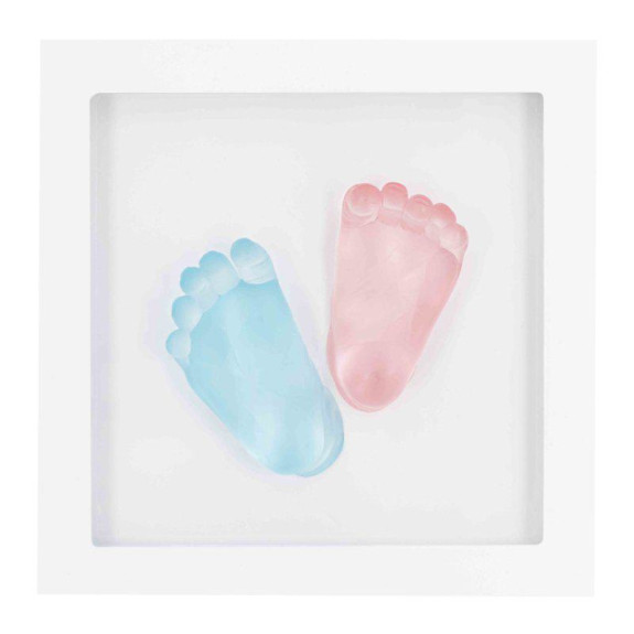 Crystal Memories DeLuxe 3D Frame Handprint & Footprint