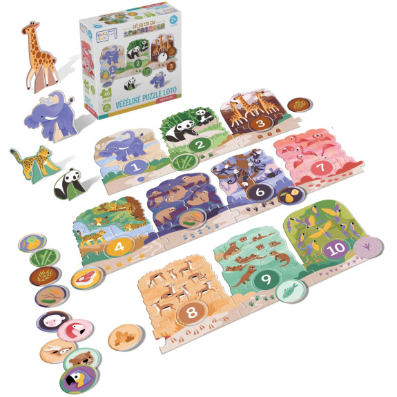 Véééliké puzzle loto Výlet do ZOO KukiKuk 