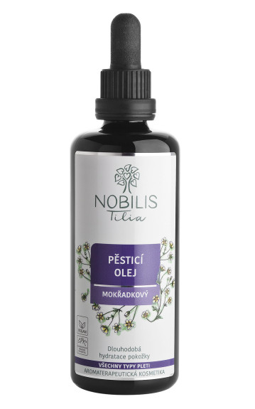 Pěsticí olej mokřadkový 100 ml fialové sklo Nobilis Tilia