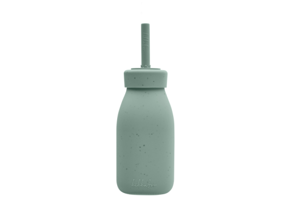 Láhev s brčkem Platinum Silicone KikkaBoo
