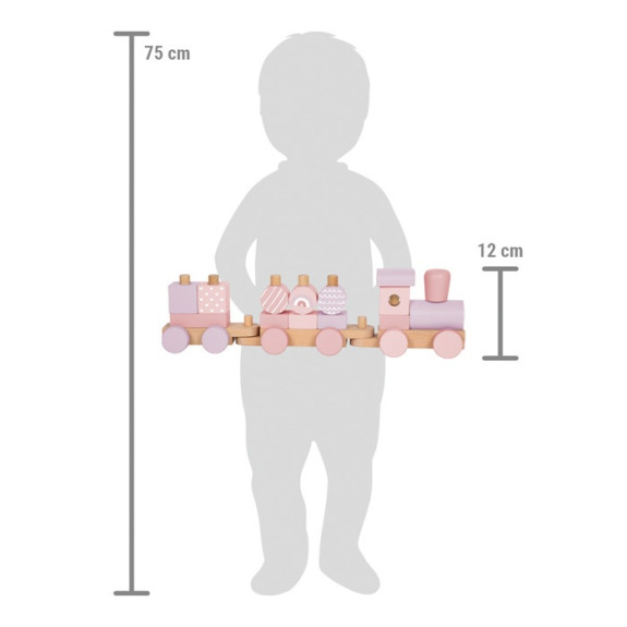 Nasazování Dřevěný vláček small foot