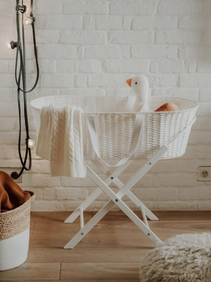 Stojan na Mojžíšův košík pro miminko Smart White Ahojbaby