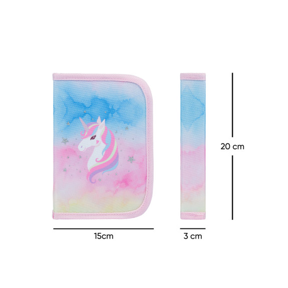Set 3 Zippy plus Rainbow Unicorn: aktovka, penál, sáček Baagl