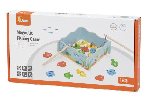 Dřevěnné magnetické rybaření