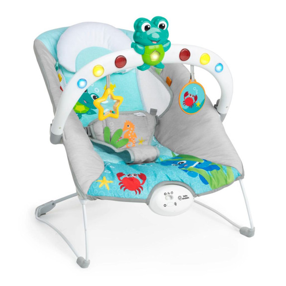 Lehátko hudební vibrační se světly Kick to It Neptune do 9 kg Baby Einstein