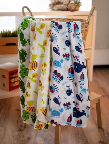 Bambusové zavinovací pleny Duo Pack Bobánek
