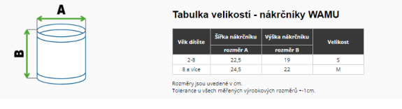 Dětský fleecový nákrčník Mozaika modrá Wamu