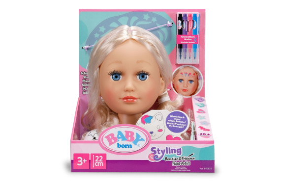 Kreativní česací hlava Baby born