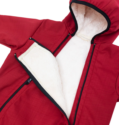 Rostoucí zimní softshellová kombinéza Lamb Red Esito