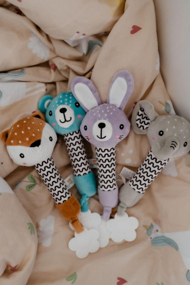 Pískátko/kousátko plyš 25 cm 0 m+ Babyted